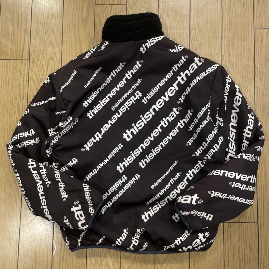 thisisneverthat リバーシブル ボア 古着 黒 Sサイズ