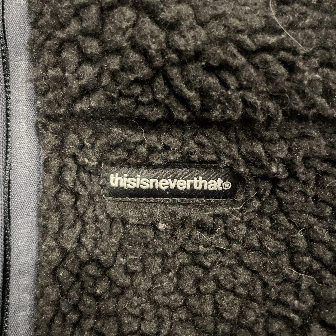 thisisneverthat リバーシブル ボア 古着 黒 Sサイズ