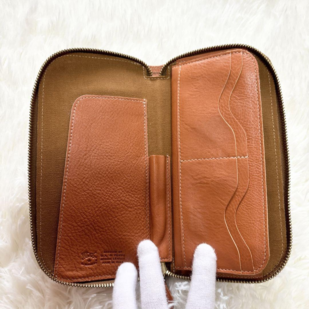 美品 イルビゾンテ 長財布 ラウンドファスナー