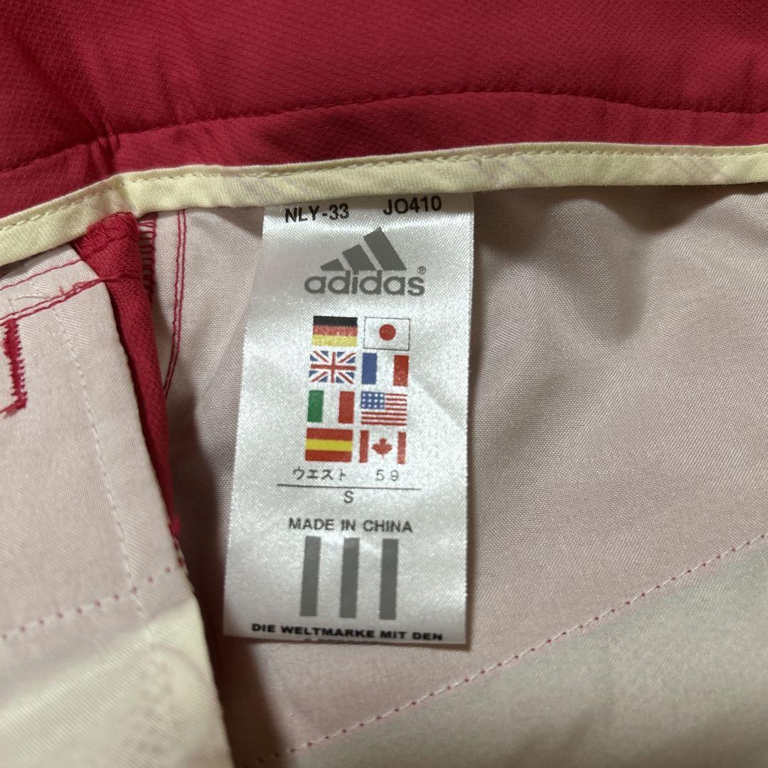 adidas レディース ゴルフパンツ ピンク