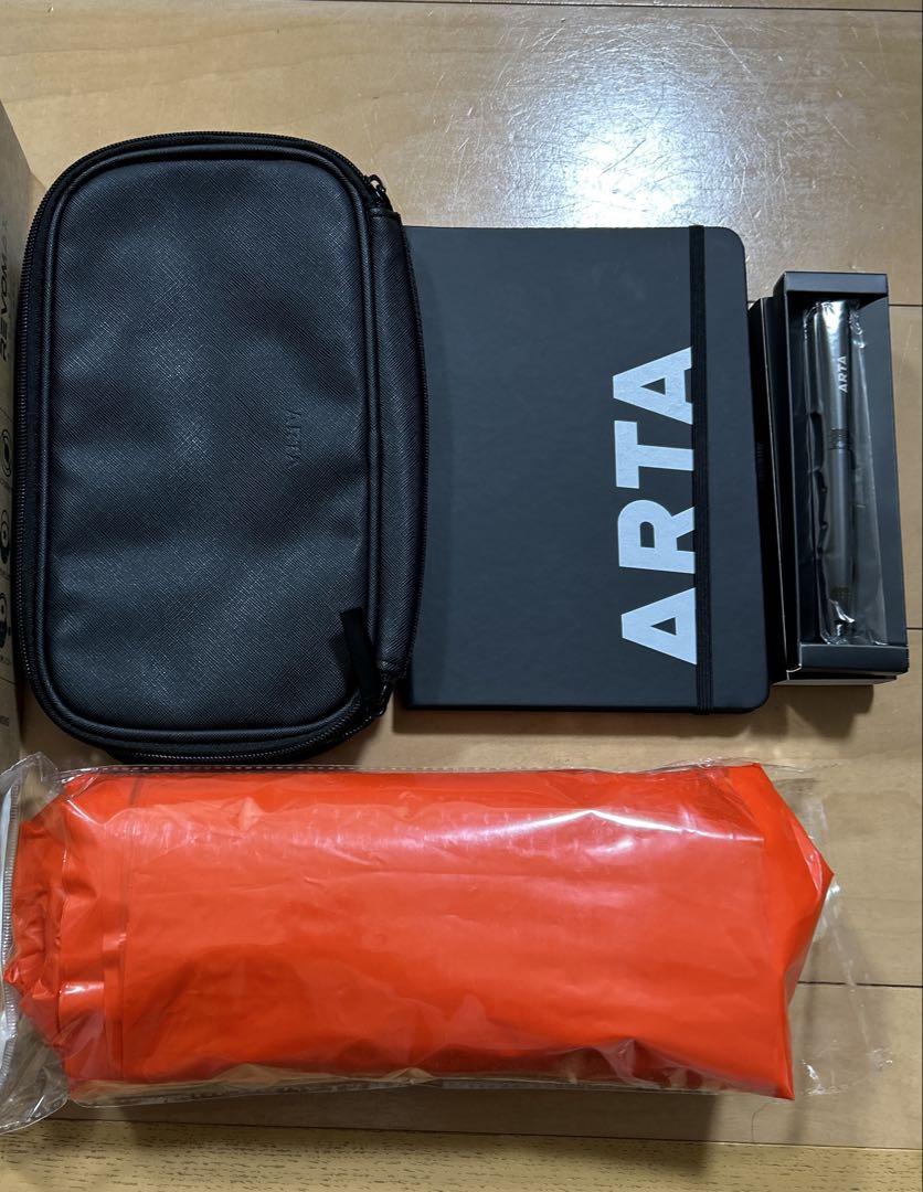 ARTA レボマックスタンブラー、ポンチョ、ポーチ、ノート、ボールペン　セット