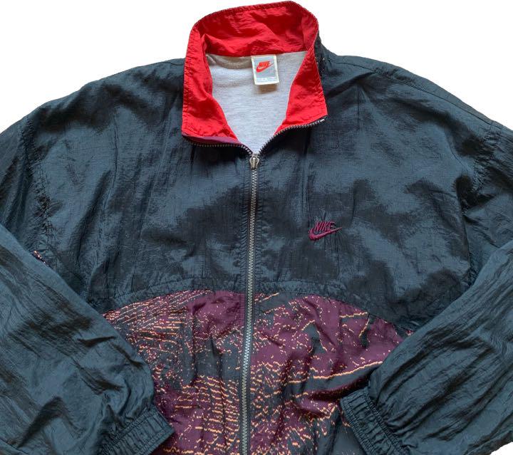 新品好評 80s〜90s NIKE gray tag 銀タグ 柄 ナイロンジャケット PR71N-m51709468111 即納最安値