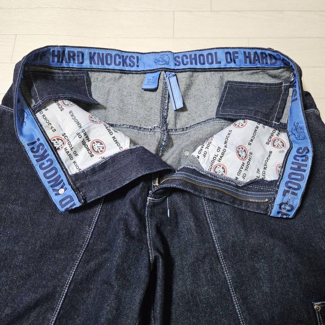 SOHKスクールオブハードノックス ワイド デニムハーフパンツ