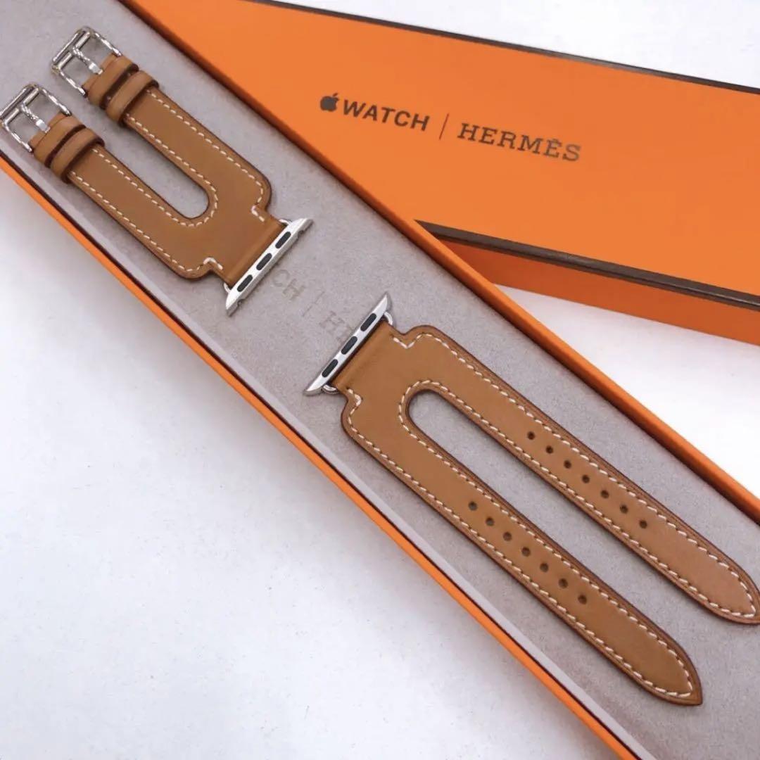 apple watch専用 hermes ダブルバックルカフ アップルウォッチ用