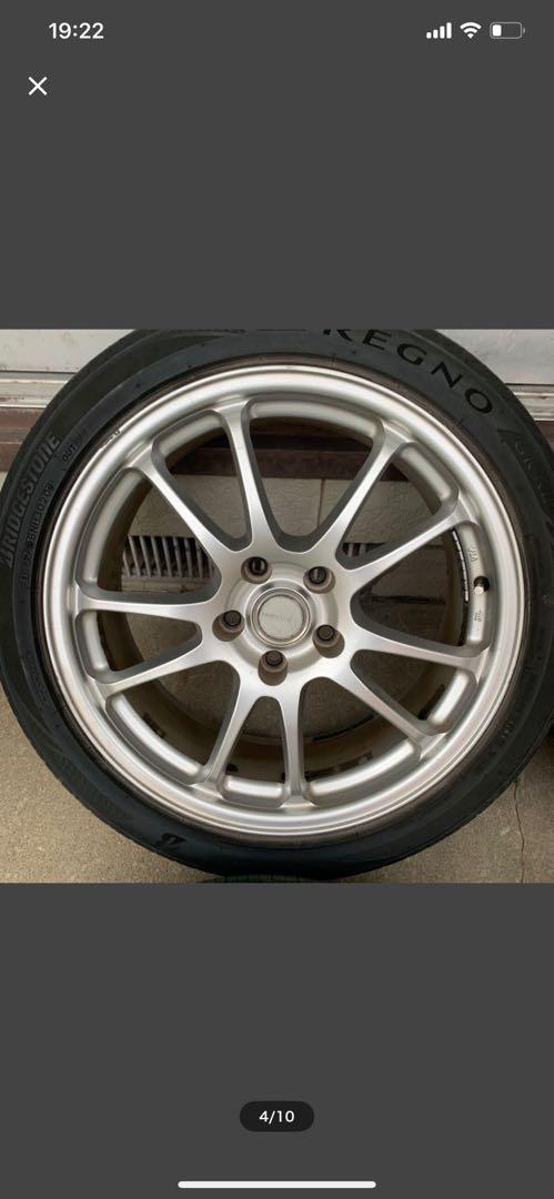 50エスティマ　225/45/18 レグノ ブリジストン　GR-X2