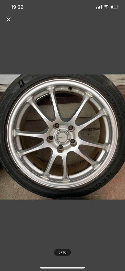 50エスティマ　225/45/18 レグノ ブリジストン　GR-X2