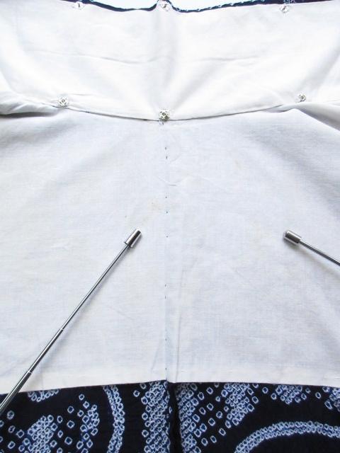 未着用！有松鳴海絞り＊源氏車＊広衿＊ゆかた＊158cm＊裄