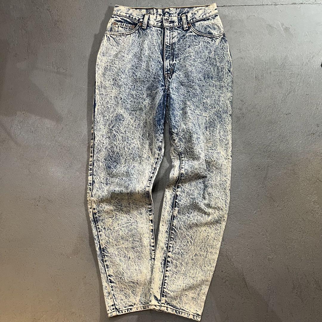 90\'s Levi\'s USA製 ケミカルウォッシュ リーバイス イレギュラー