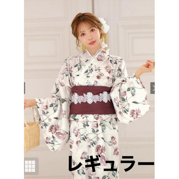 GRL グレイル　レギュラー　3点セット2Way花柄セパレート浴衣[fy024]