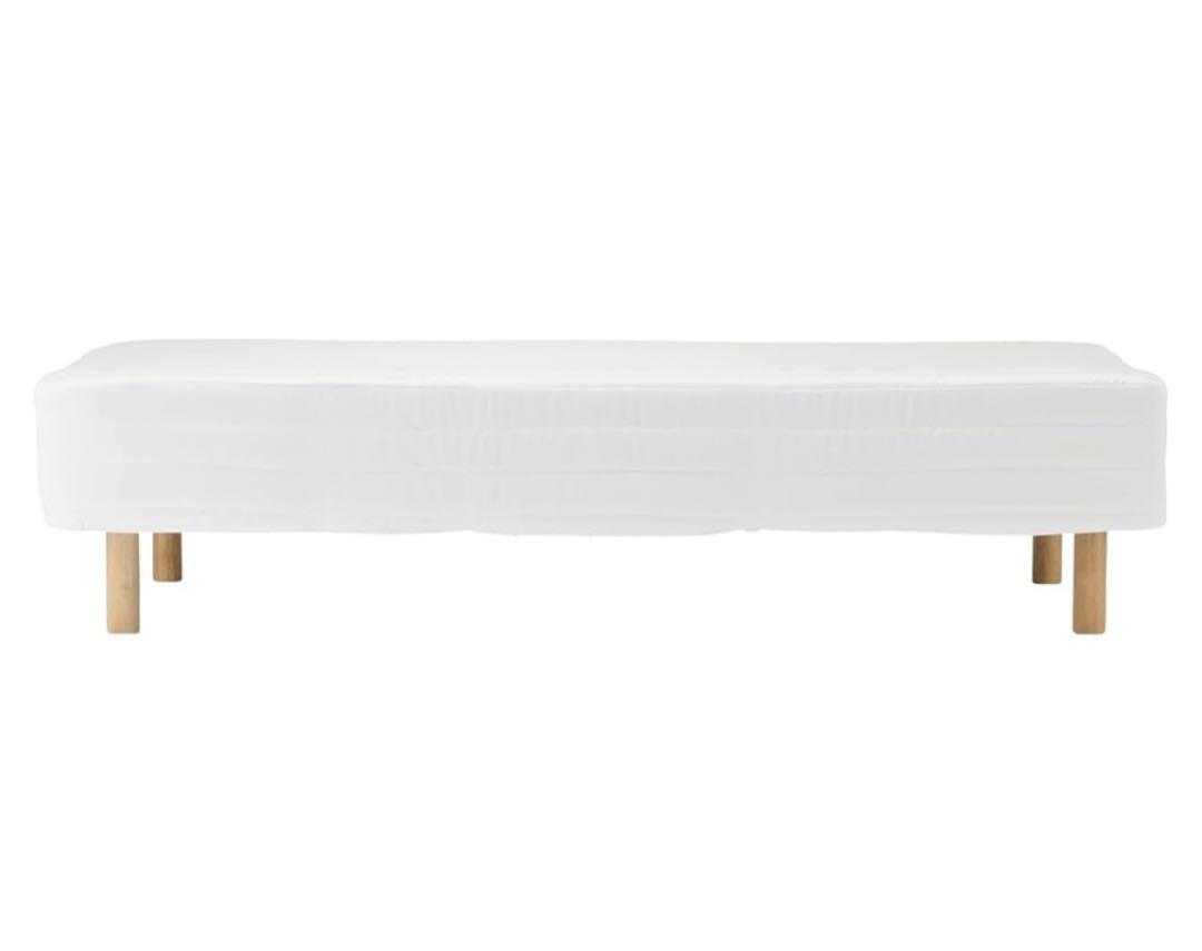 【美品】無印良品　脚付シングルベッド