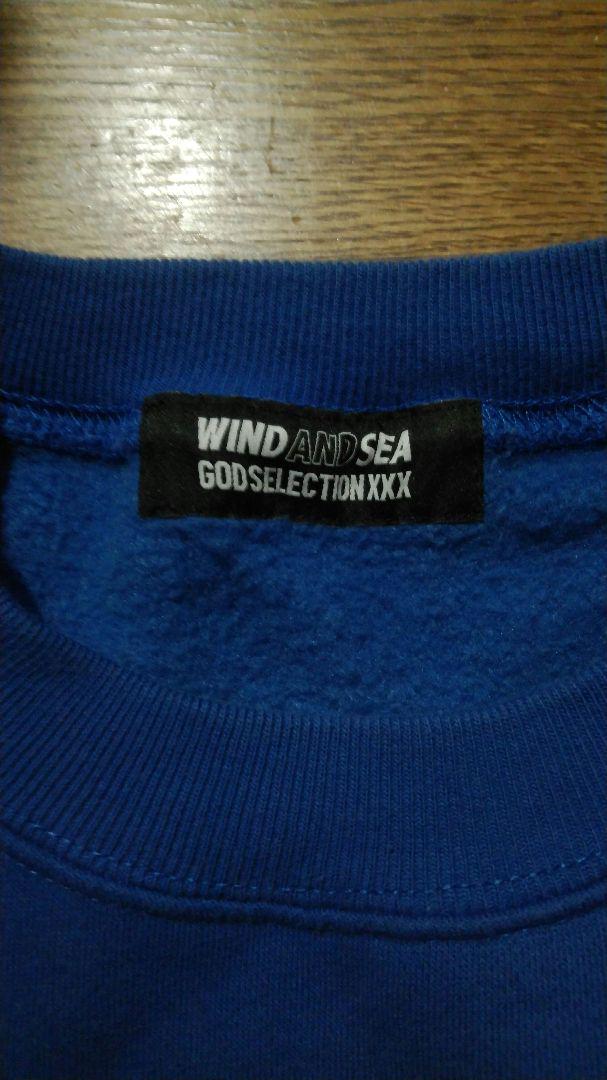 WIND AND SEA×ゴッドセレクション XL ブルー スウェット