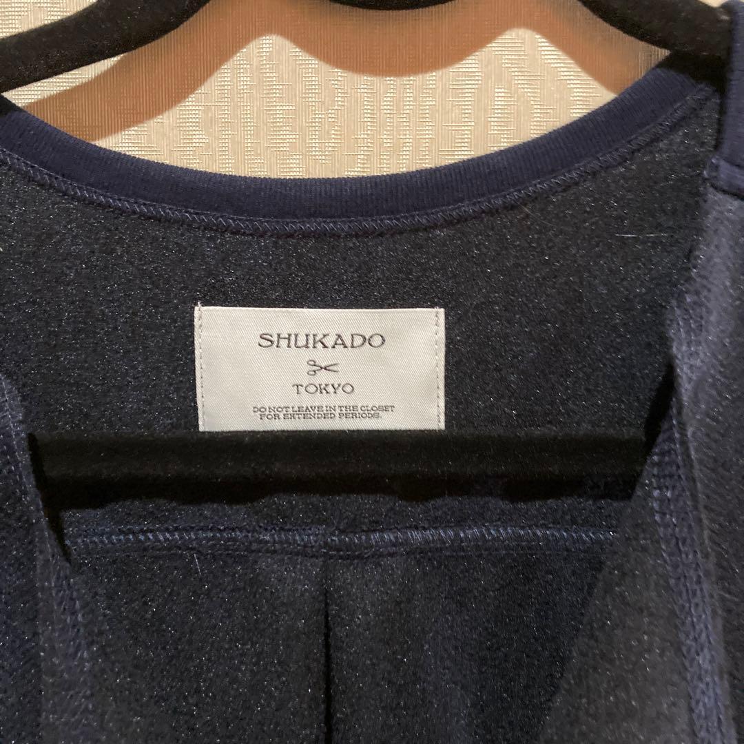 SHUKADO ベスト、スカート　セットアップ　ネイビー