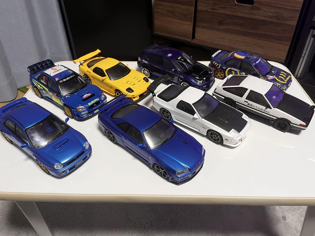 頭文字D アオシマ　プラモデル　完成品