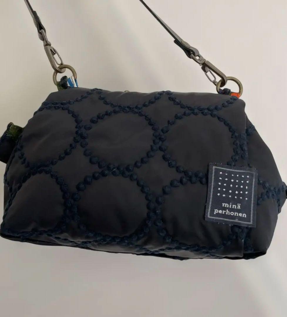 ミナペルホネン×PORTER 生地ワイヤーバッグ