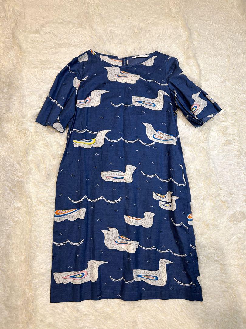 美品✨️ミナペルホネン nap ナップ リーフ柄 シルク混 スカート