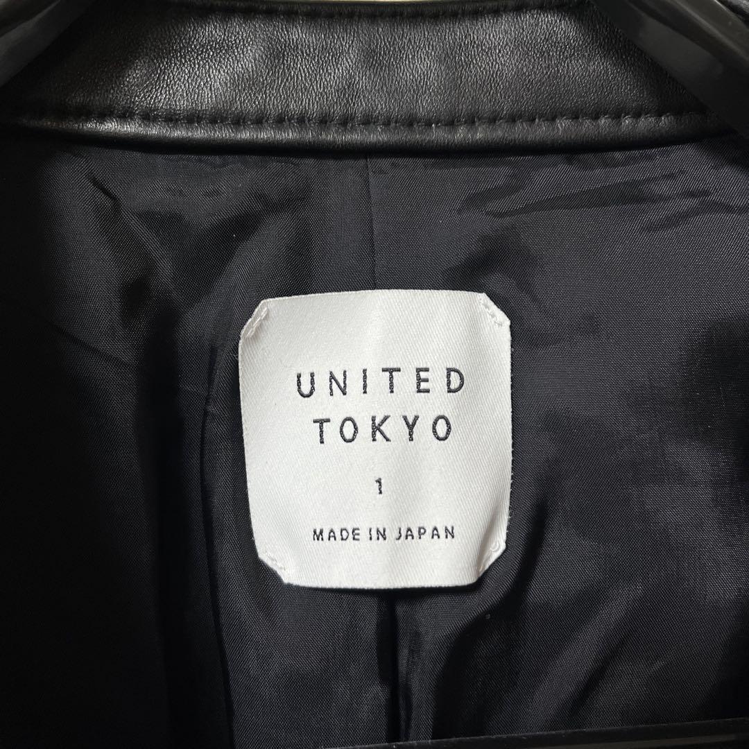 UNITED TOKYO シングルライダースジャケット