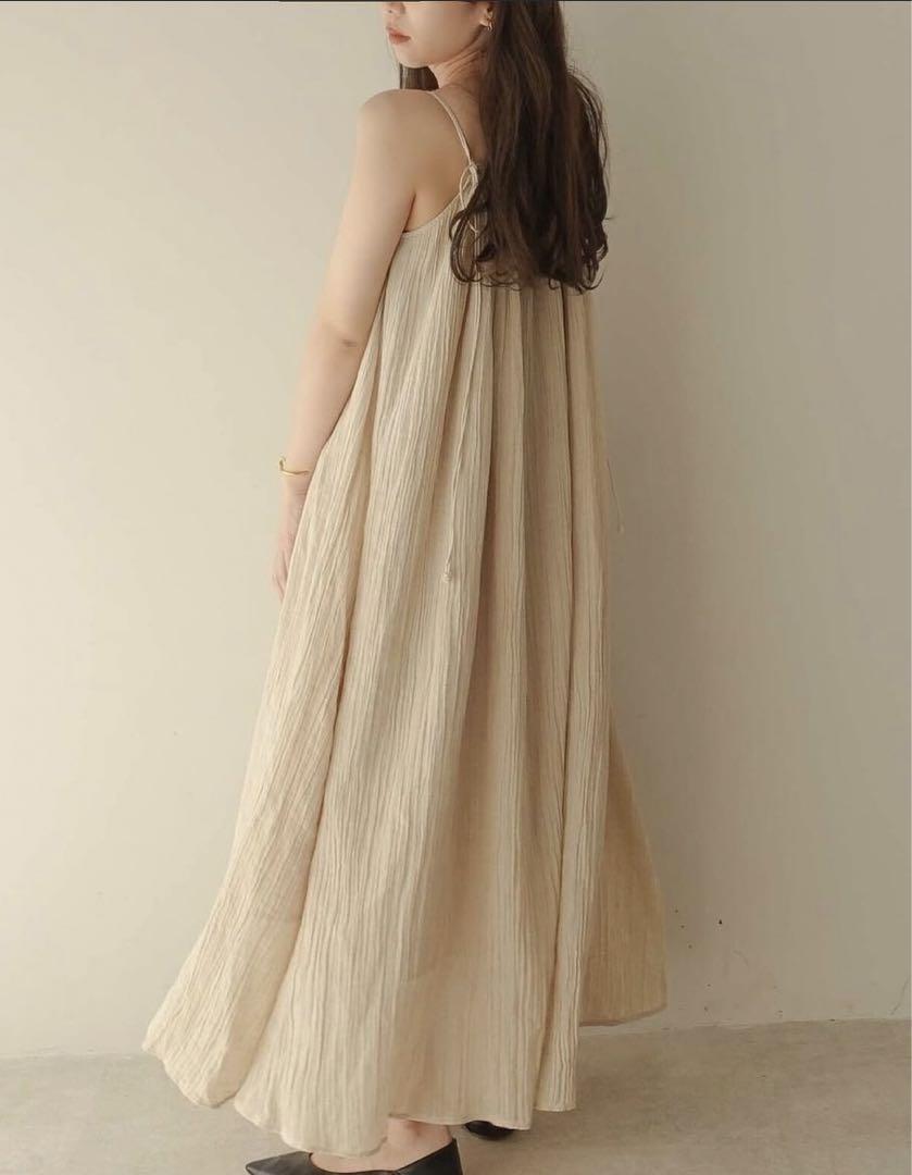 【新品未使用】Alumu. linen pleats camisoleワンピース