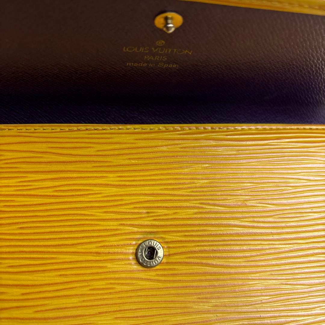 【美品】ルイヴィトン エピ ポルトトレゾール インターナショナル イエロー 【美品】ルイヴィトン エピ ポルトトレゾール インターナショナル イエロー