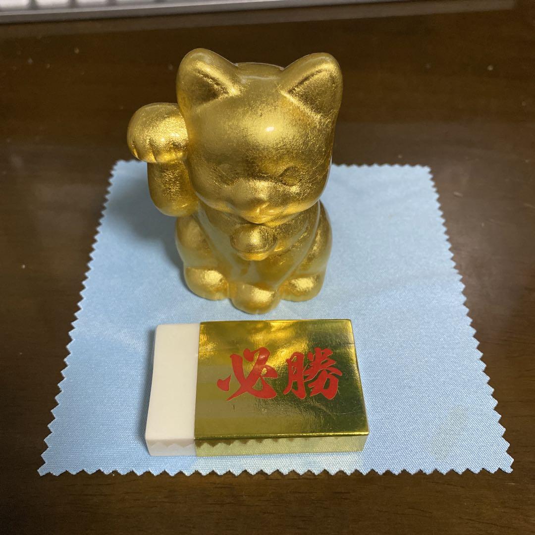 【合格祈願】招き猫&必勝消しゴム 【フィギュア】