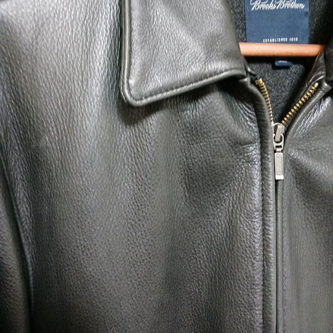 Brooks Brothers ブラックレザージャケット