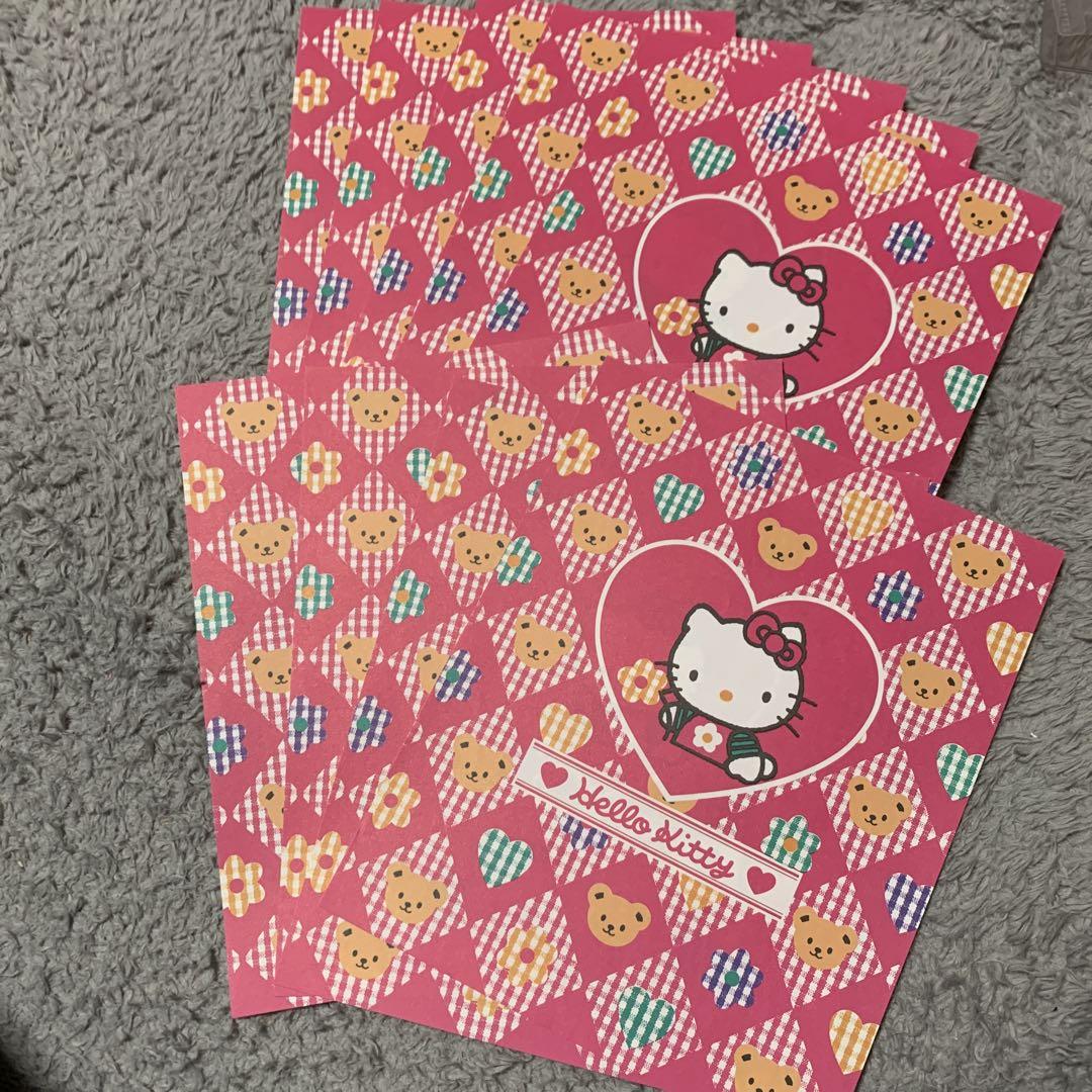 レア♡サンリオ♡キティ レトロ フラワー レターセット 全種類 1994年 レア♡サンリオ♡キティ レトロ フラワー レターセット 全種類