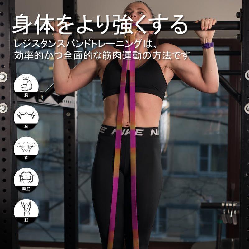 トレーニングチューブ 5本 ストレッチチューブ エクササイズ カラフル 美尻
