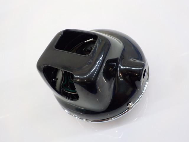 ホンダ　ホーク系　ヘッドライト（黒）（160Φガラスレンズ）高品質タイワン製 ホンダホーク系ヘッドライト黒（160Φガラスレンズ）高品質