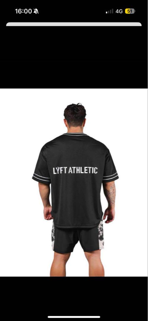 LYFT/リフト メッシュベースボールシャツ ブラック LÝFT Mesh Baseball Shirt - Black