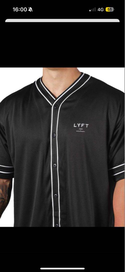 LYFT/リフト メッシュベースボールシャツ ブラック LÝFT Mesh Baseball Shirt - Black
