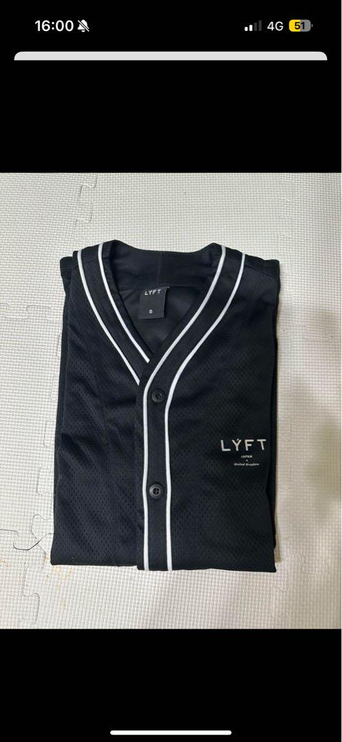 LYFT/リフト メッシュベースボールシャツ ブラック LÝFT Mesh Baseball Shirt - Black