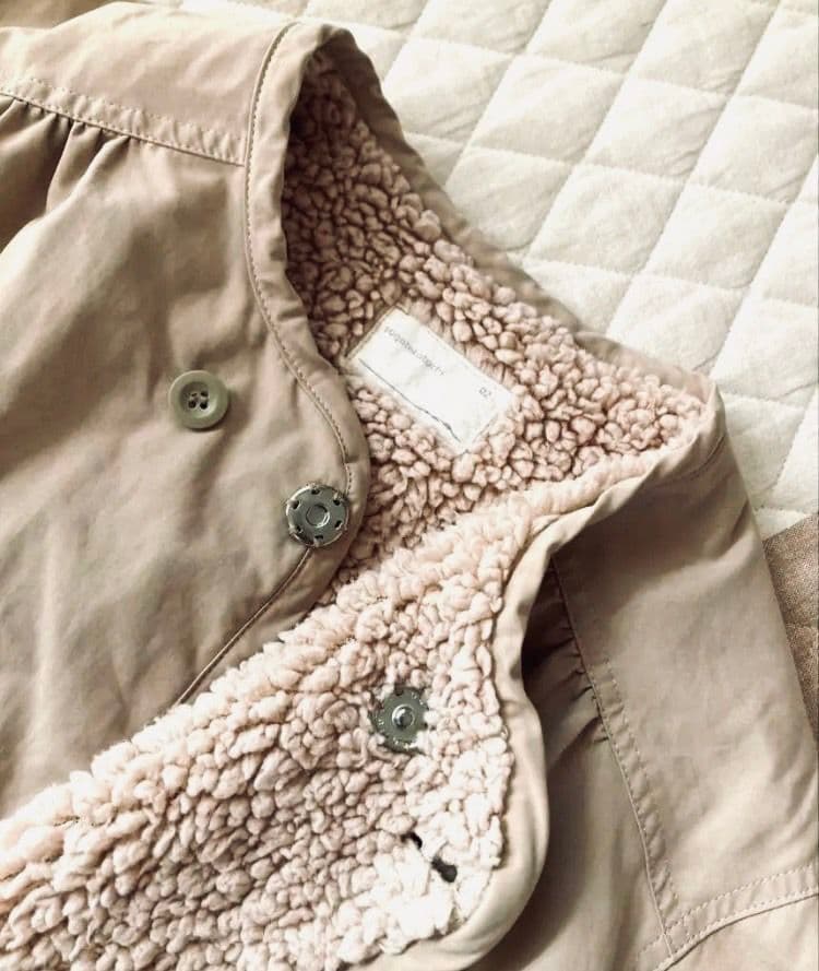 スガタカタチ ボアジャケットコート