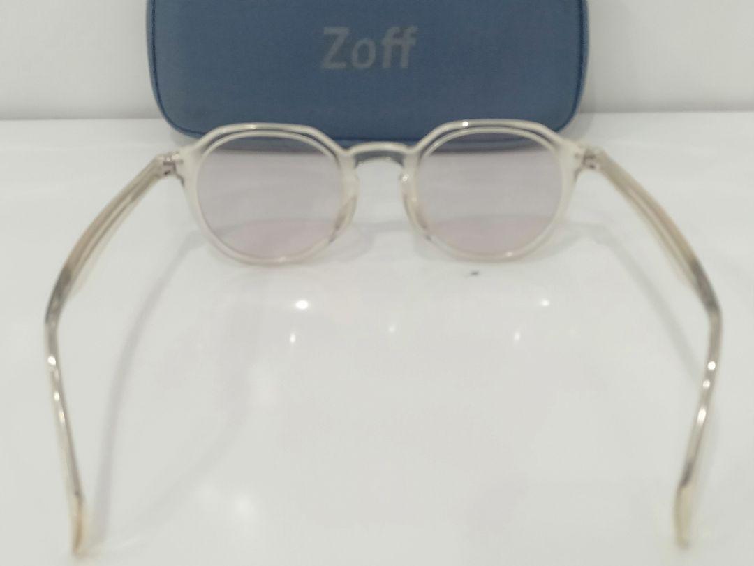 発掘 - 新登場ブランド クリア Zoff 美USED セルフレーム レンズ ライトパープル？ 小物