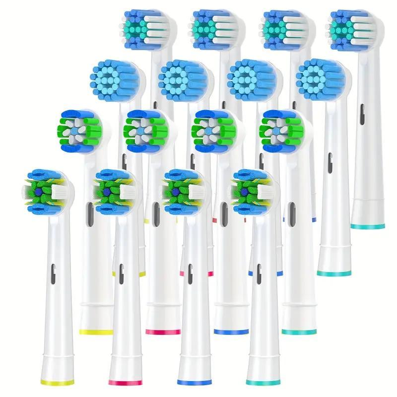 Oral B Braun電動歯ブラシ対応 交換用ブラシヘッド 新品16個セット