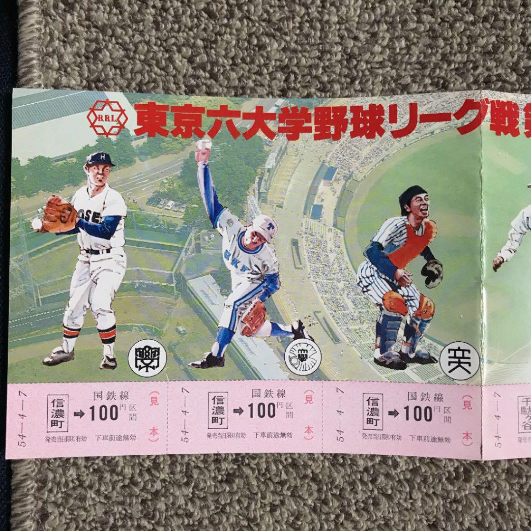 戦前（昭和12〜17年） 東京大学野球連盟（六大学）観戦チケット