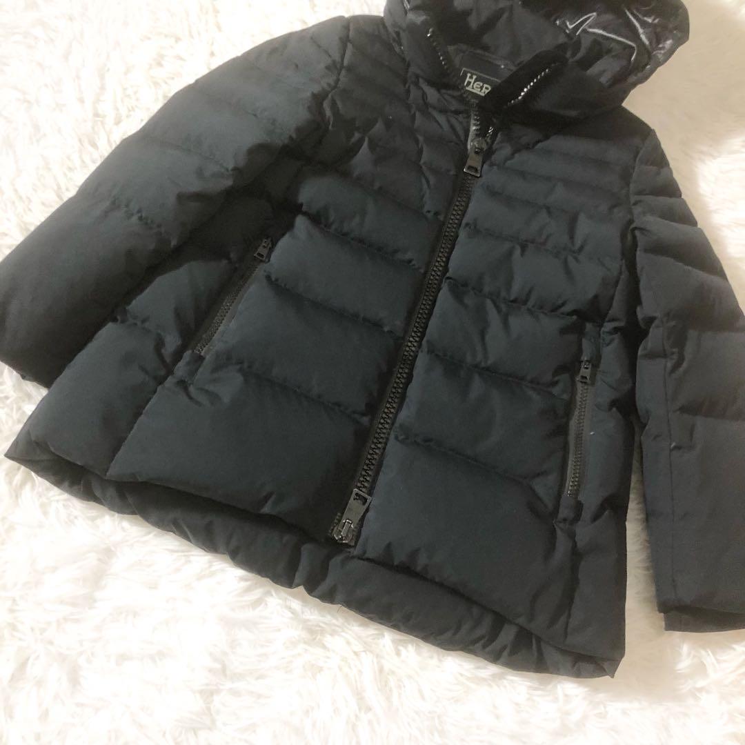 美品 ヘルノ ダウンジャケット 2way ブラック 120