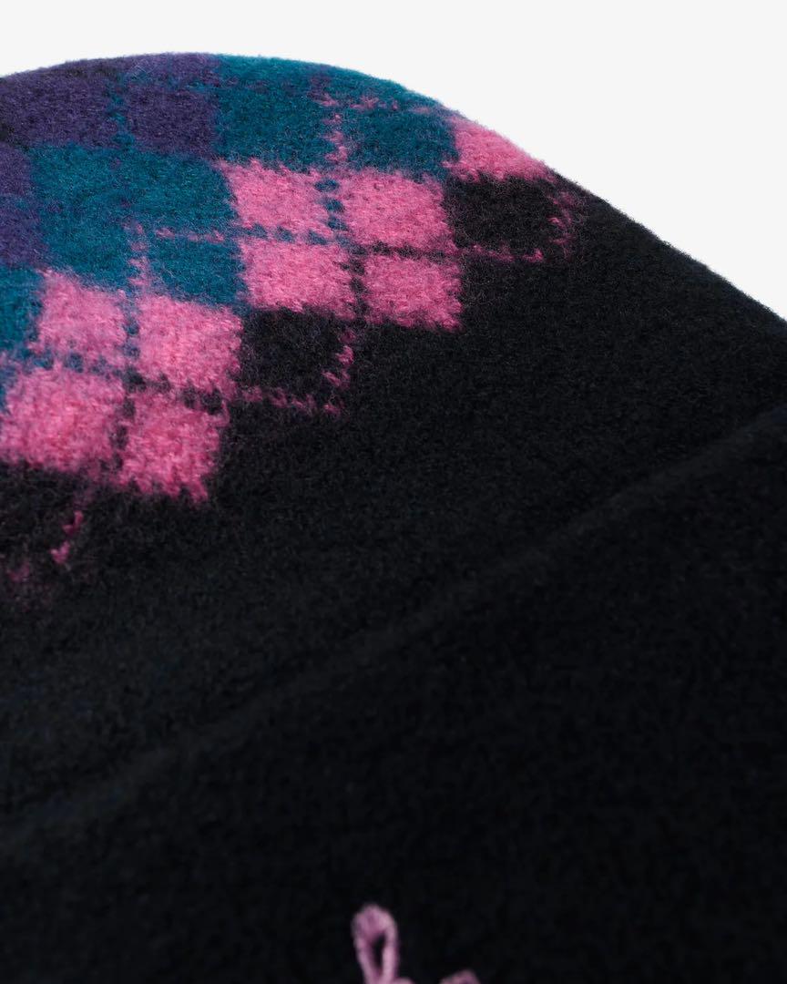 NOAH / Argyle Beanie Black