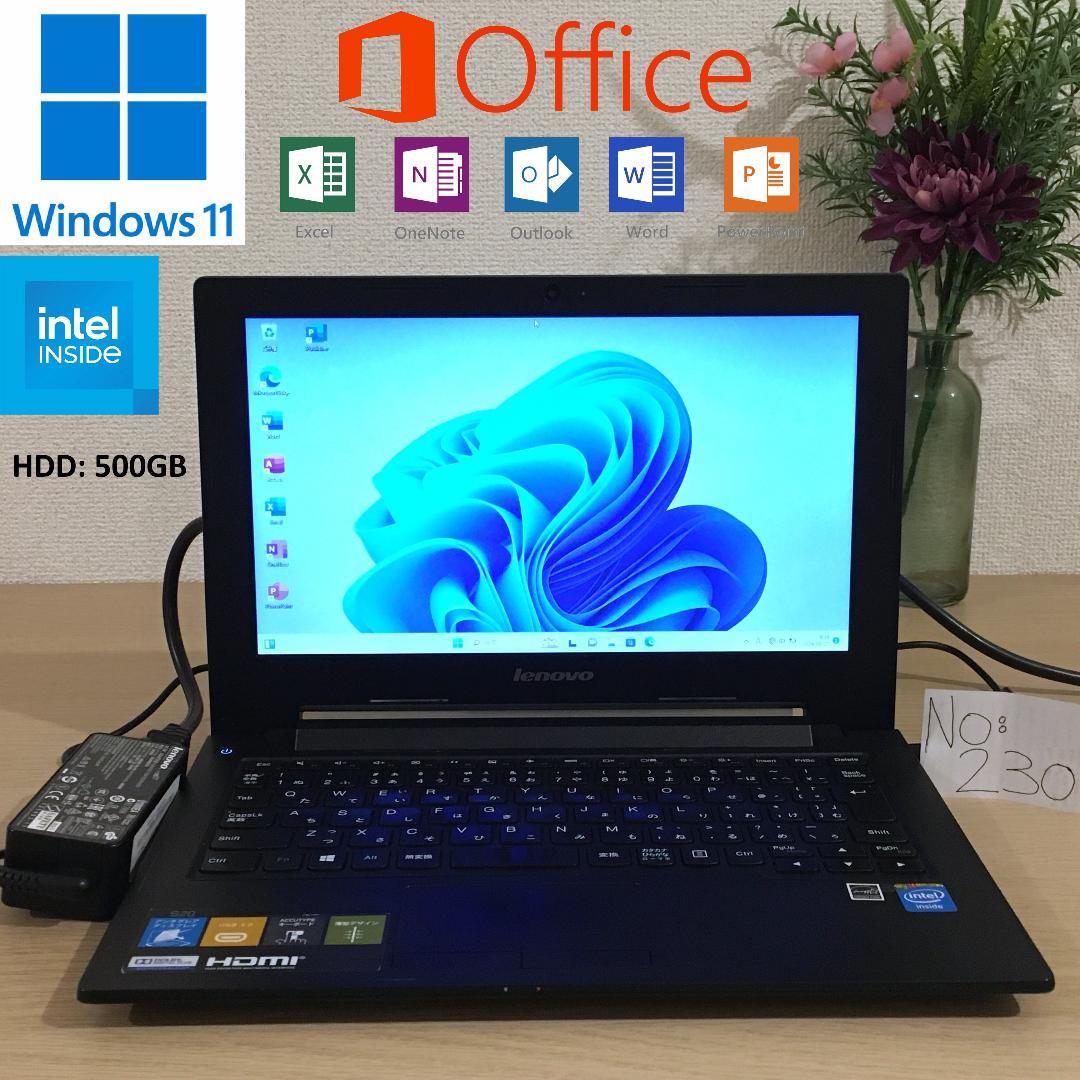 Lenovo S20 ノートPC Office2021 Win11 パソコン