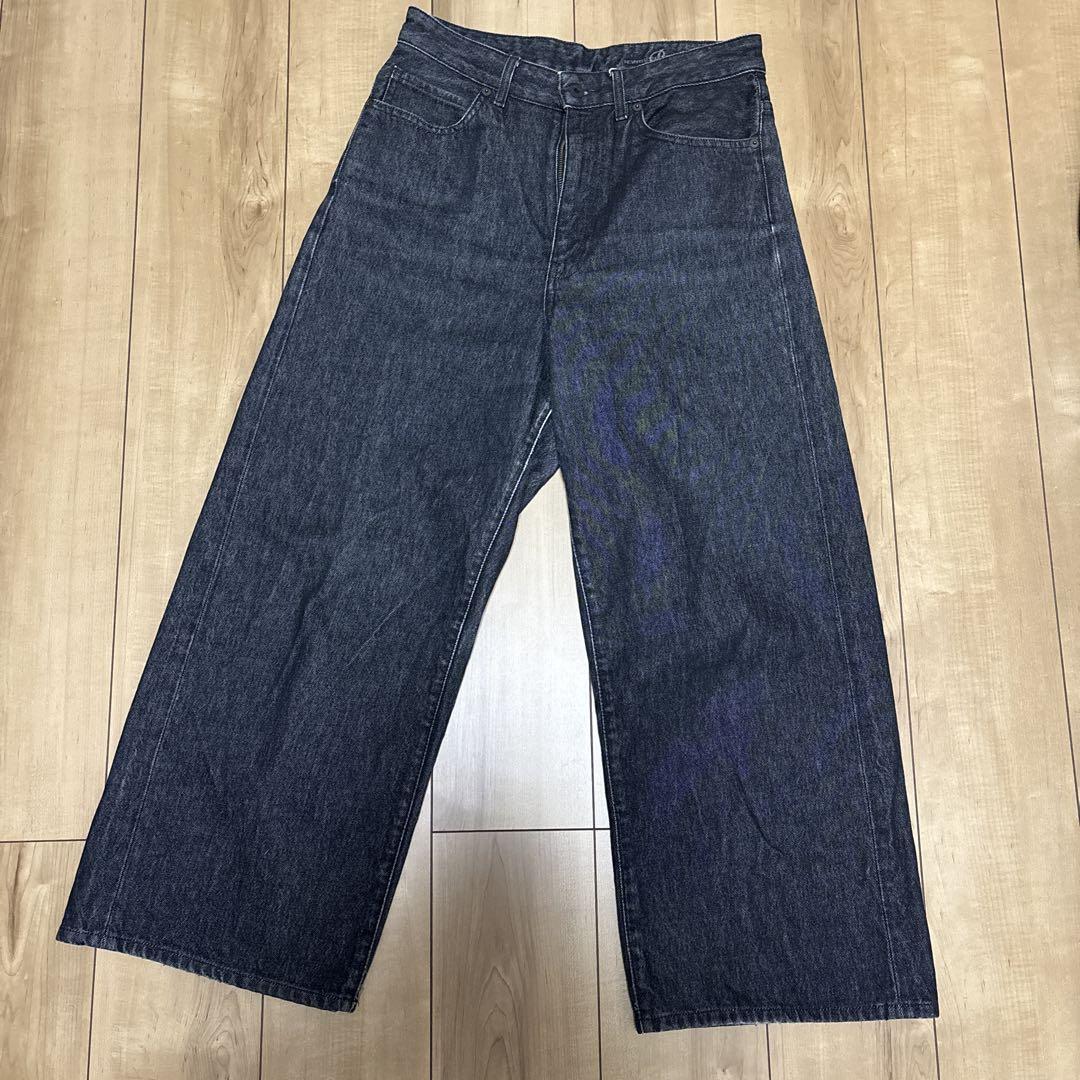Ponce ダークデニム ワイドレッグパンツ