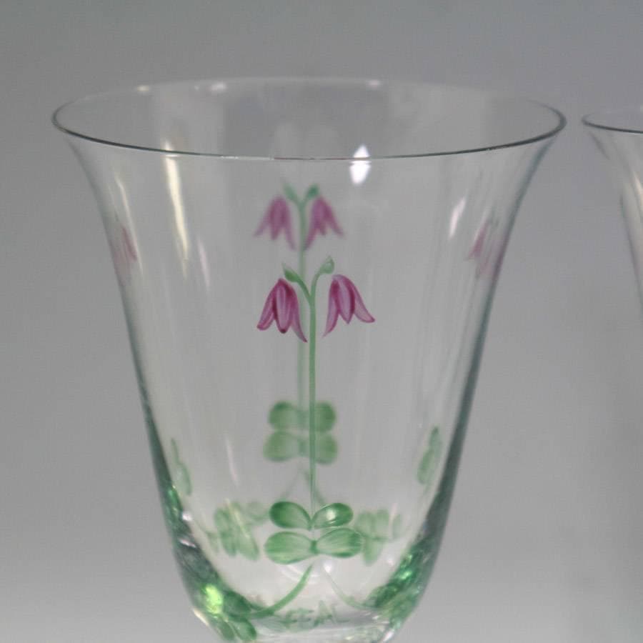 美品 スウェーデン オレフォス リネア ワイングラス 2客セット クリスタル製 美品 スウェーデン オレフォス リネア ワイングラス 2客セット クリスタル製