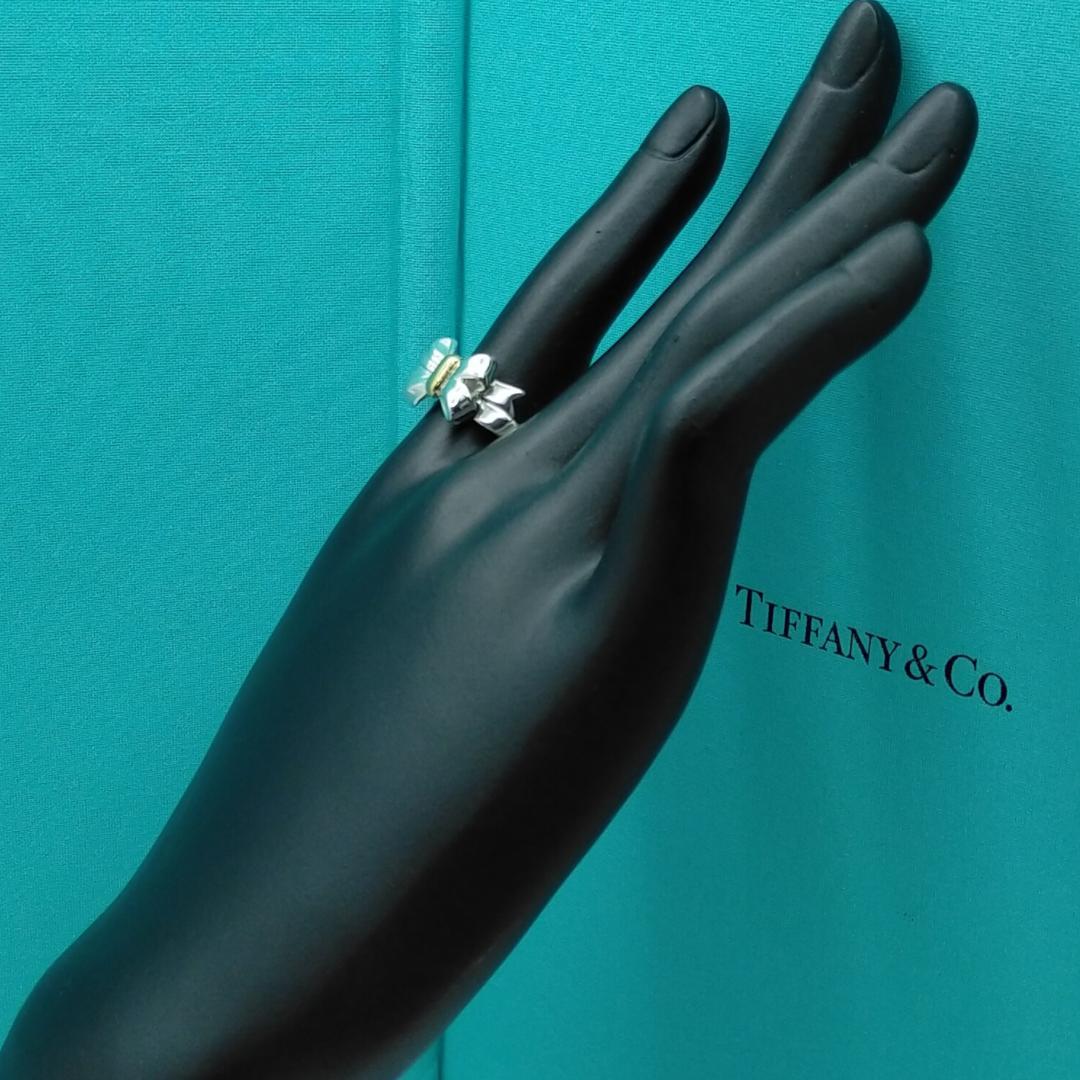 ★こたろう様★【TIFFANY&Co.】リボン　コンビ　リング　１２号　2032
