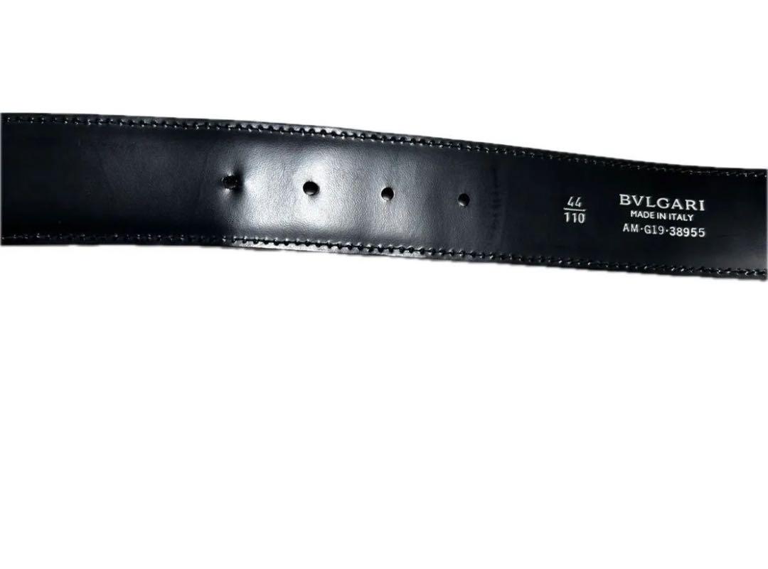 ブルガリ 本革 レザー 黒 ブラック BVLGARI 38955