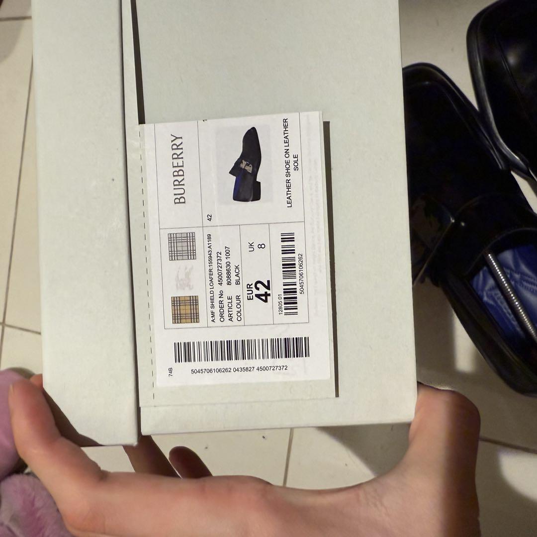 靴 burberry by daniel lee shield loafer