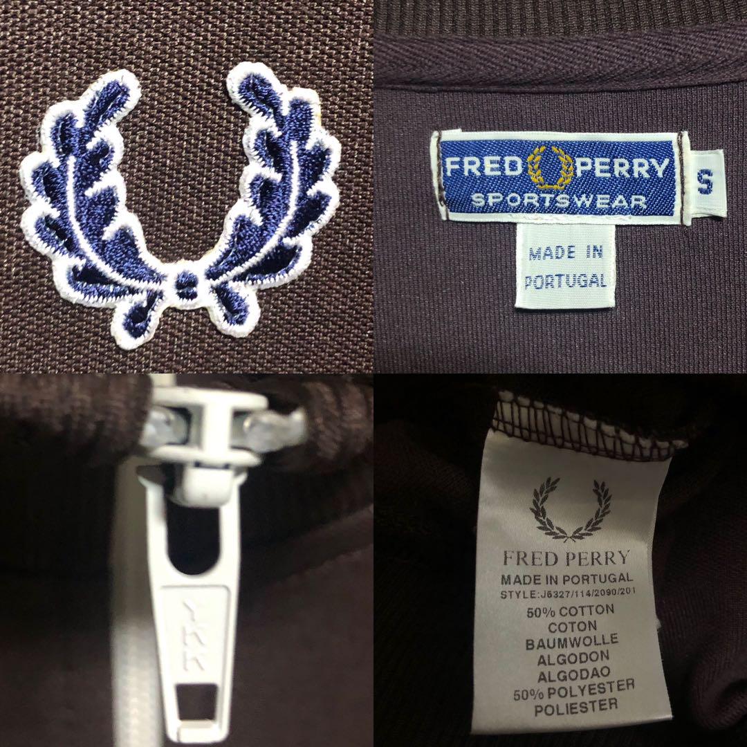 希少ブラウン⭐️90s Fred Perryトラックジャケット vintage刺繍