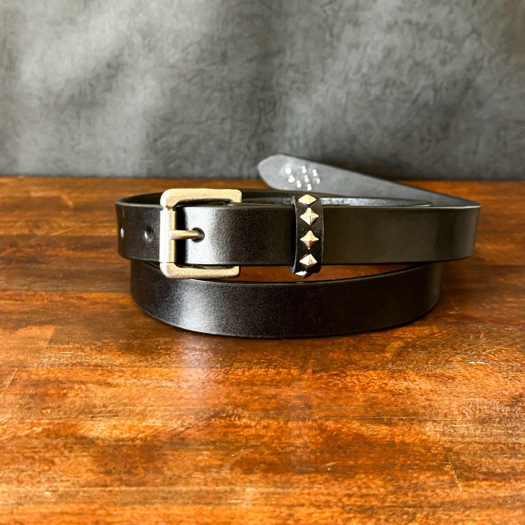 スタッズナローベルトミリタリーBK18mm スタッズナローベルトミリタリー18mm スタッズナローベルト