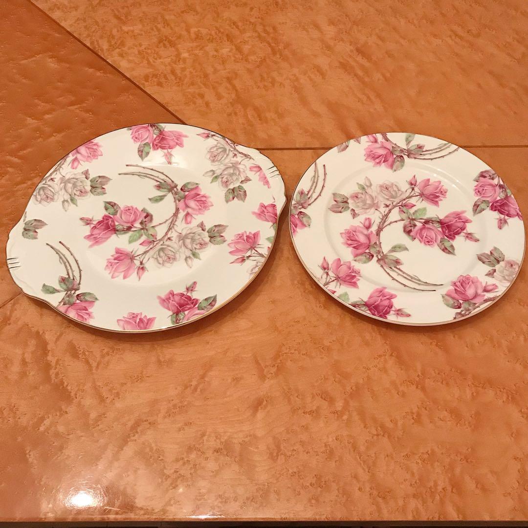 美品☆エインズレイのプレート２枚セット☆