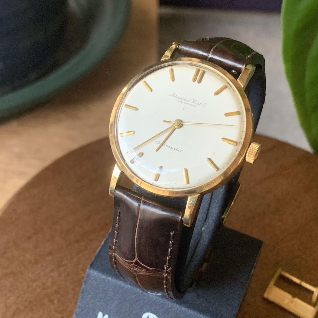 本物 IWC オールドインター シャフハウゼン自動巻 18K 金無垢 （Cal 時計