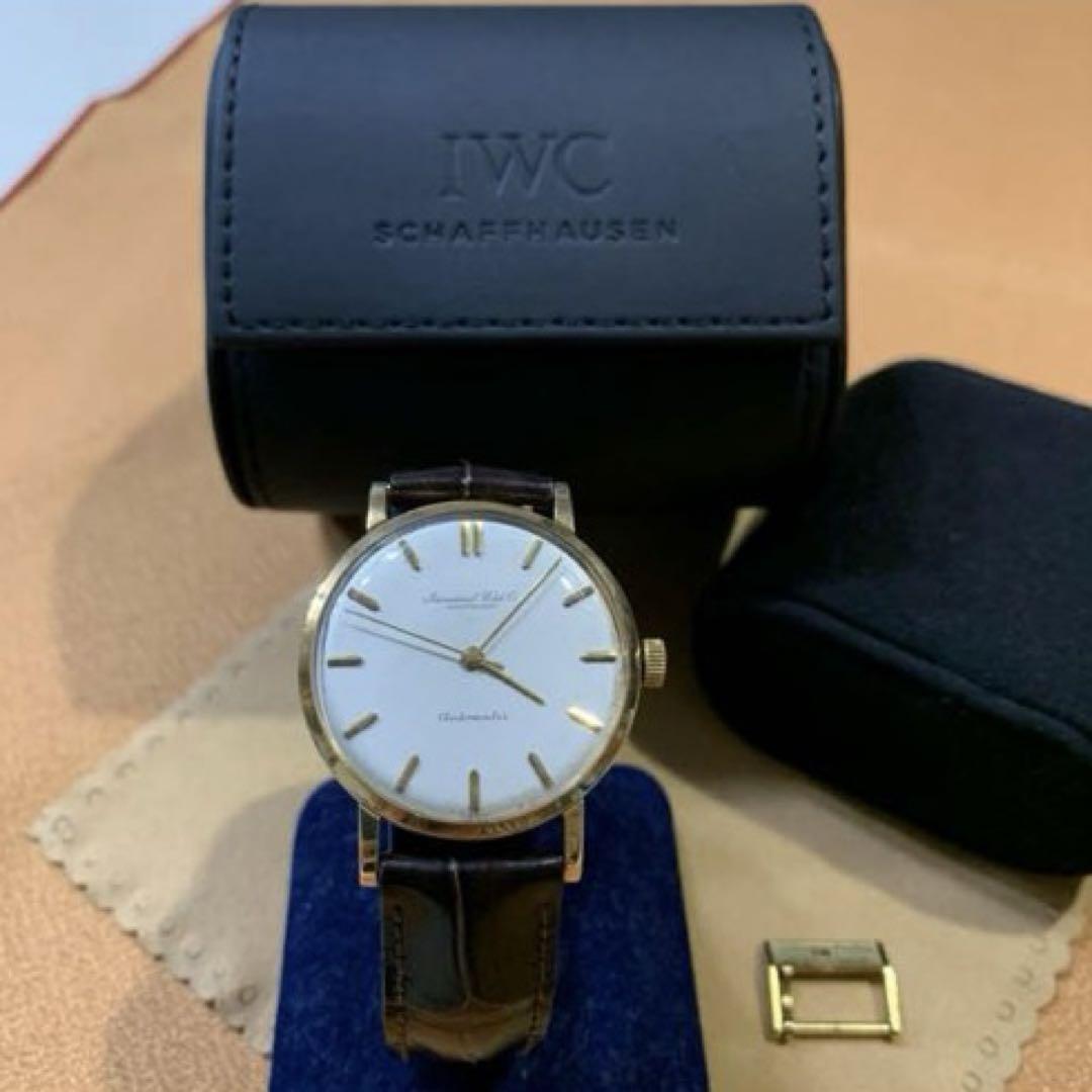 IWCシャフハウゼンcal.852メンズ18K 金無垢 アンティーク18k IWC オールドインター シャフハウゼン自動巻 18K 金無垢 （Cal