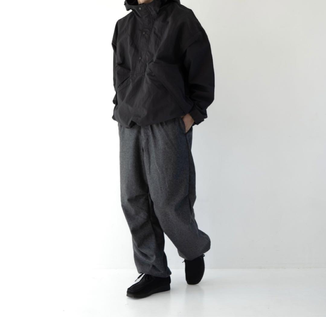 what's up? NYLON RIPSTOP ANORAK BLACK
