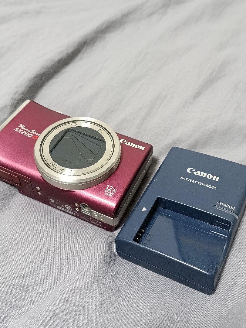 動作品！Canon Powershot SX200IS レッド デジカメ