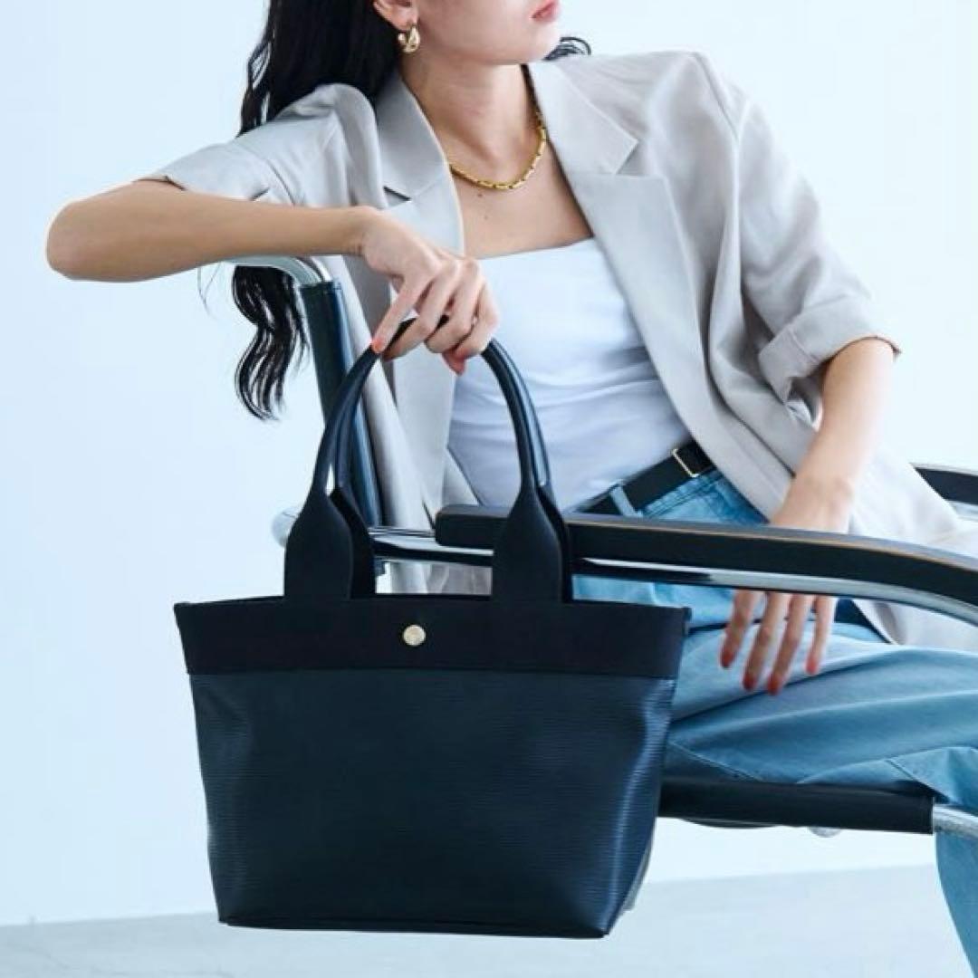 TOPKAPI リプル ロング ハンドル B5 トートバッグ 黒Breath TOPKAPI